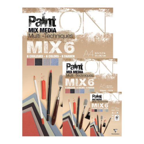 Bloc Paint'On MIX6 - Clairefontaine