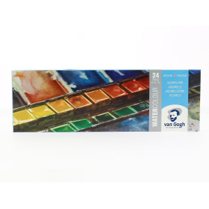 Boite métal Aquarelle Van Gogh - 12, 2, 36 ou 48 Demi-godets