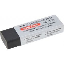 Gomme sans résidu noir Dust-free - Faber-castell