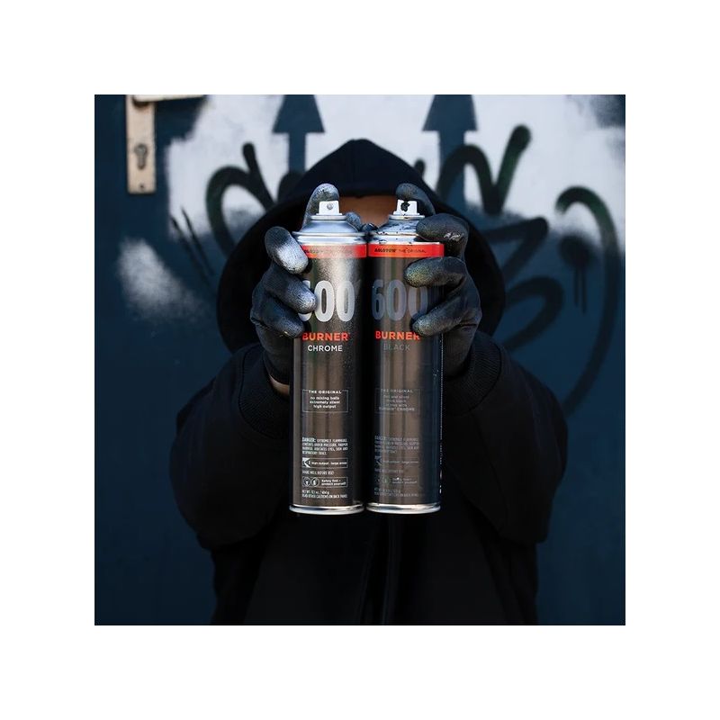 Bombe Molotow burner chrome et noir