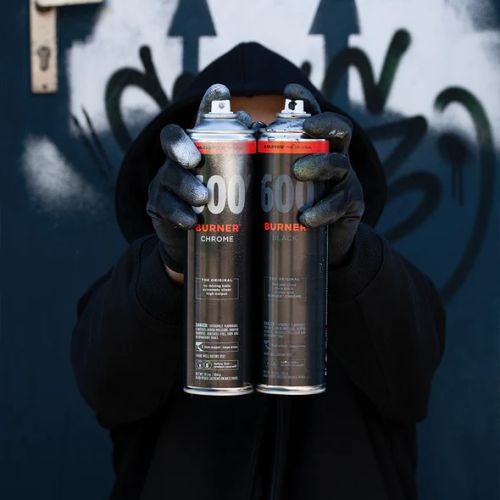 Bombe Molotow burner chrome et noir