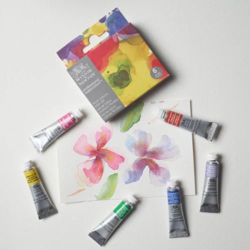 Set 6 tubes aquarelle pour illustration botanique Winsor & Newton