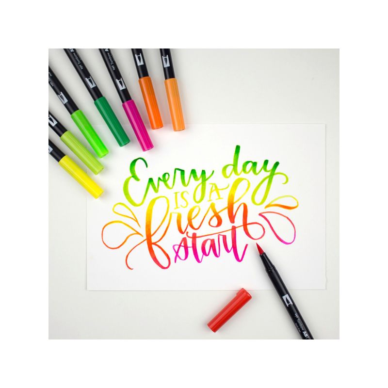 Set 6 feutres double pointe ABT - Sunny Kawaii - Tombow