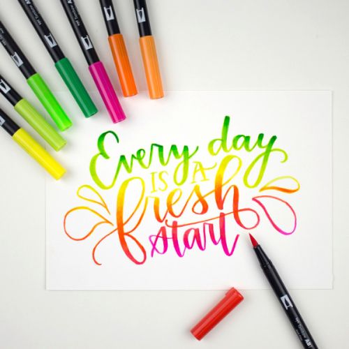 Set 6 feutres double pointe ABT - Sunny Kawaii - Tombow