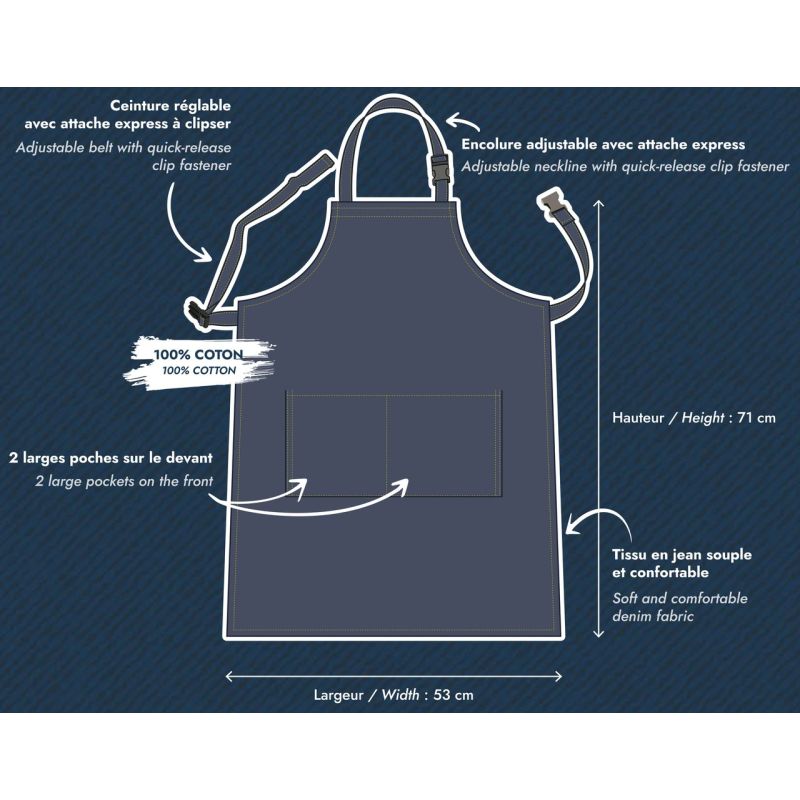 Tablier en jean