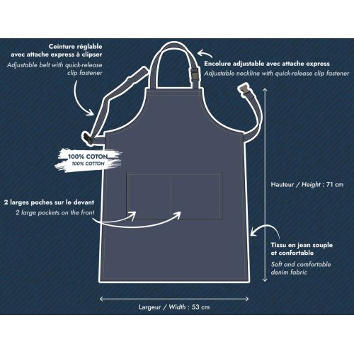 Tablier en jean