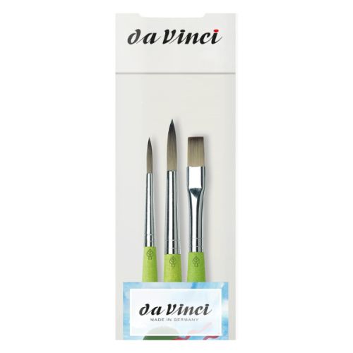 3 pinceaux Fit Da vinci loisirs créatifs et peinture scolaire