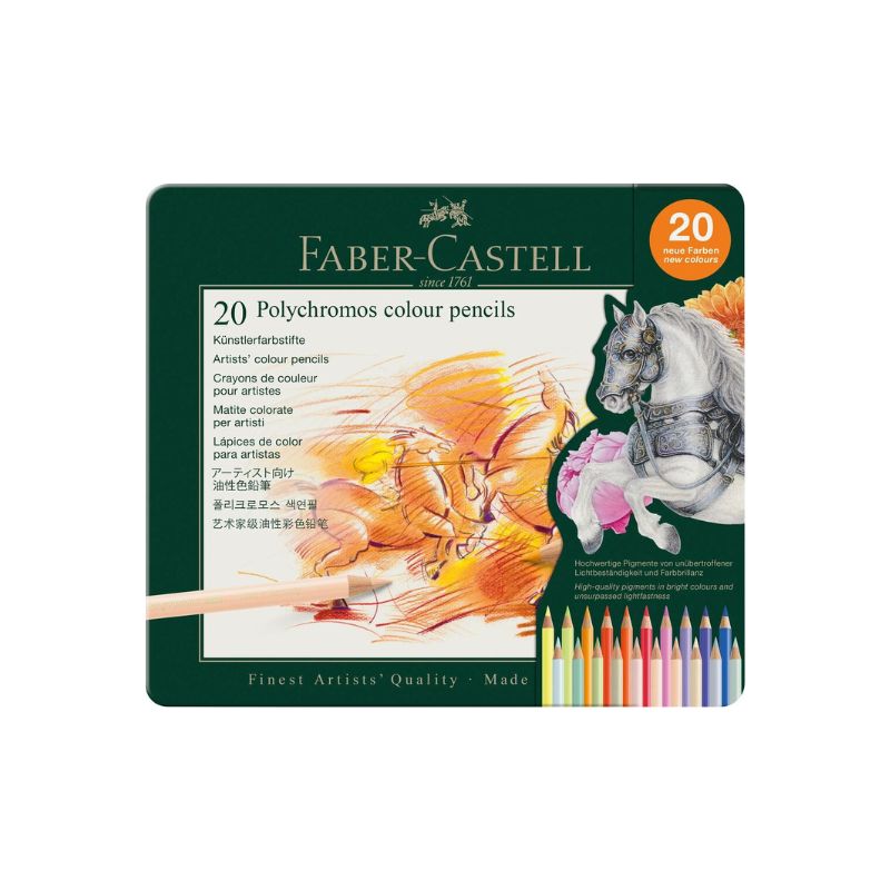 Crayons de couleurs Polychromos Faber-Castell  - 20 nouvelles couleurs