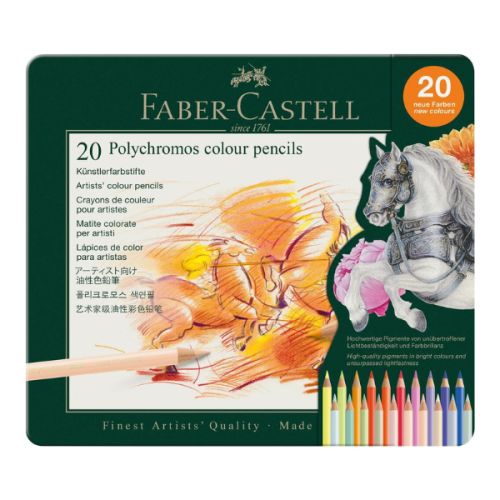 Crayons de couleurs Polychromos Faber-Castell  - 20 nouvelles couleurs