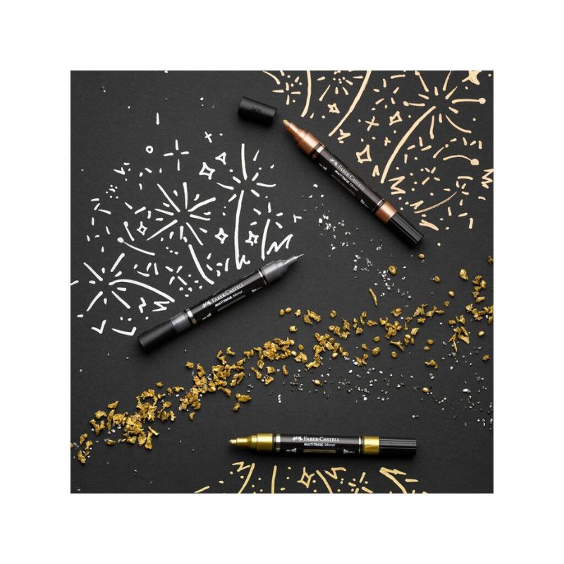 Feutre encre opaque effet métallisé - Multimark Faber-Castell