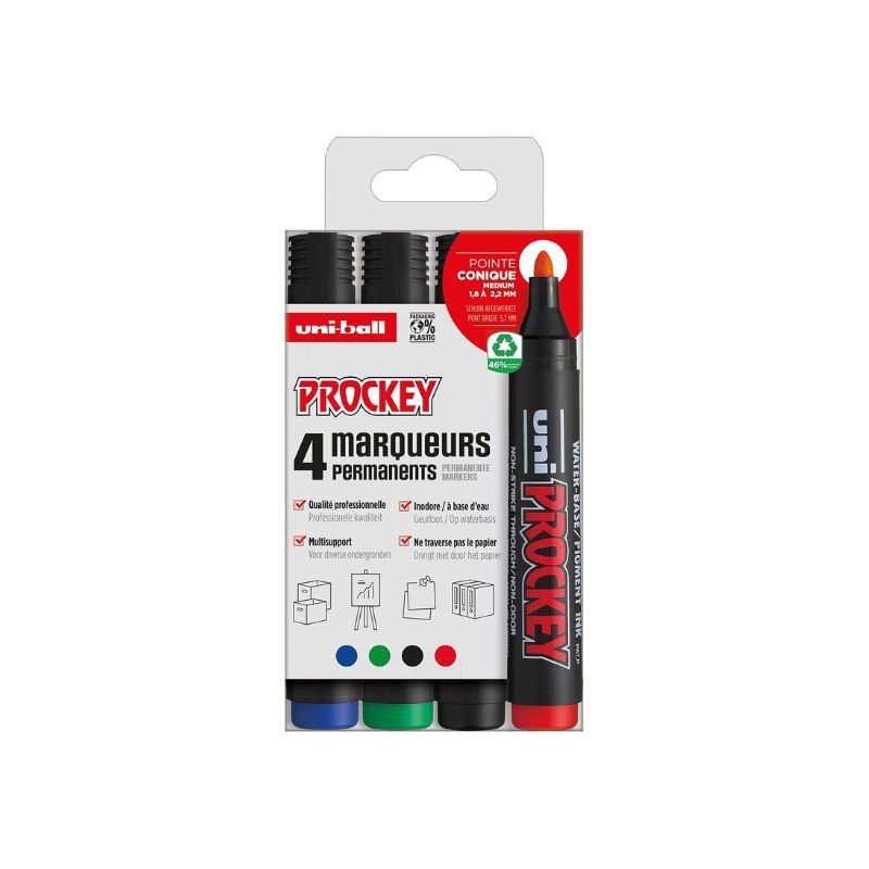 Set de 4 marqueurs Prockey - Uni-Ball
