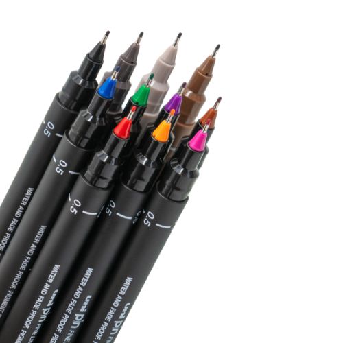 Set 8 feutres fins couleurs 0.5mm - Uni Pin Uni-Ball