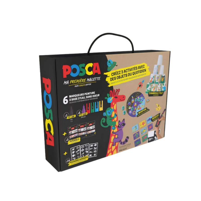 Ma première mallette POSCA - 6 marqueurs peinture à base d'eau