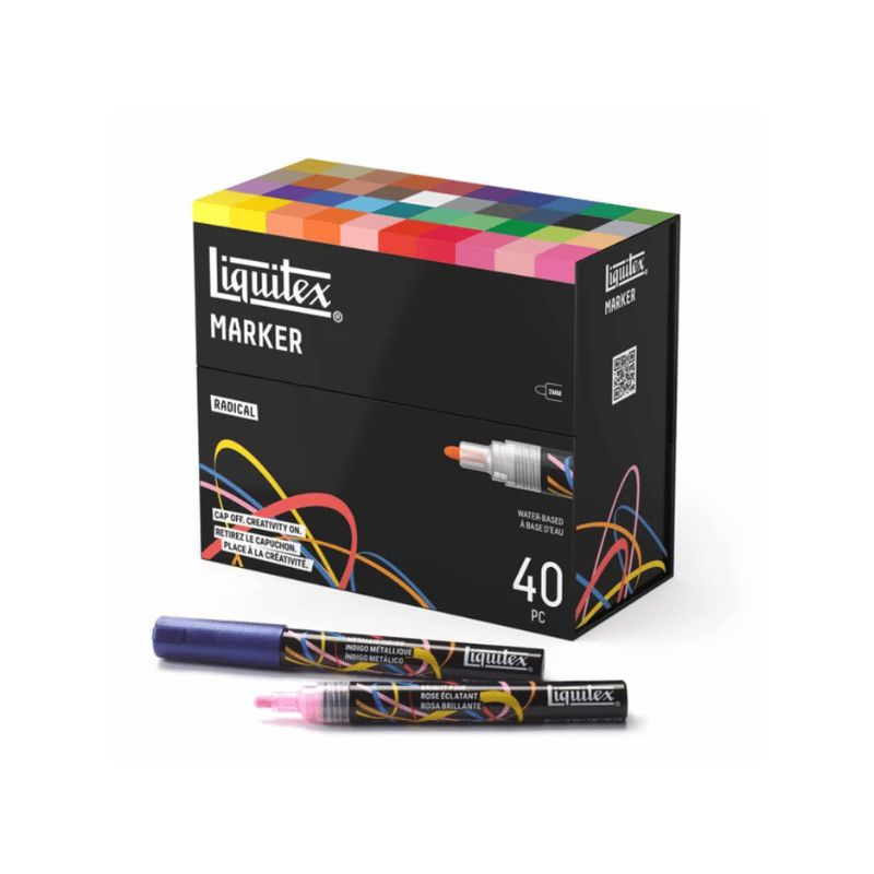 Coffret 40 marqueurs acrylique Liquitex