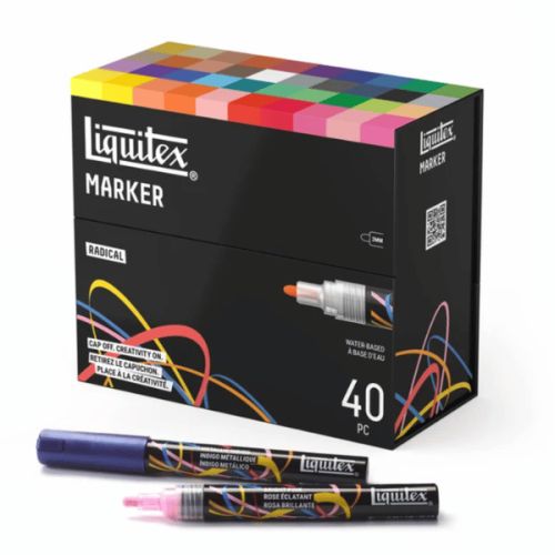 Coffret 40 marqueurs acrylique Liquitex