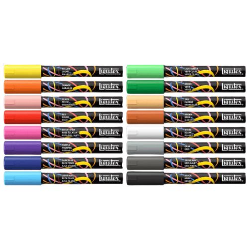 Coffret 16 marqueurs acrylique 2mm Liquitex