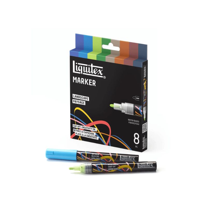 Set 8 marqueurs peinture acrylique Liquitex 2mm - Paysage