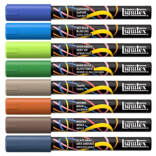 Liquitex Marker Set Paysage - 8 marqueurs acrylique multi-supports Liquitex
