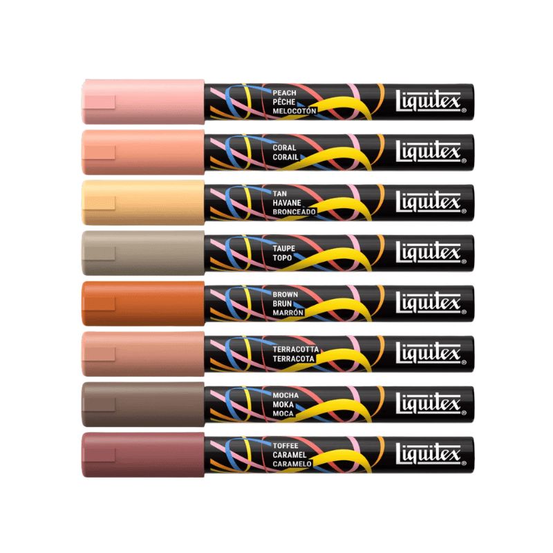Set 8 marqueurs peinture acrylique Liquitex 2mm - Portrait