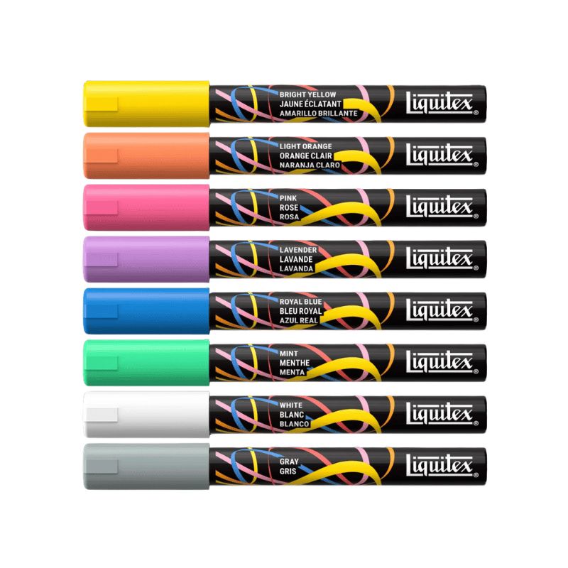 Set 8 marqueurs peinture acrylique Liquitex 2mm - Paysage de rêve