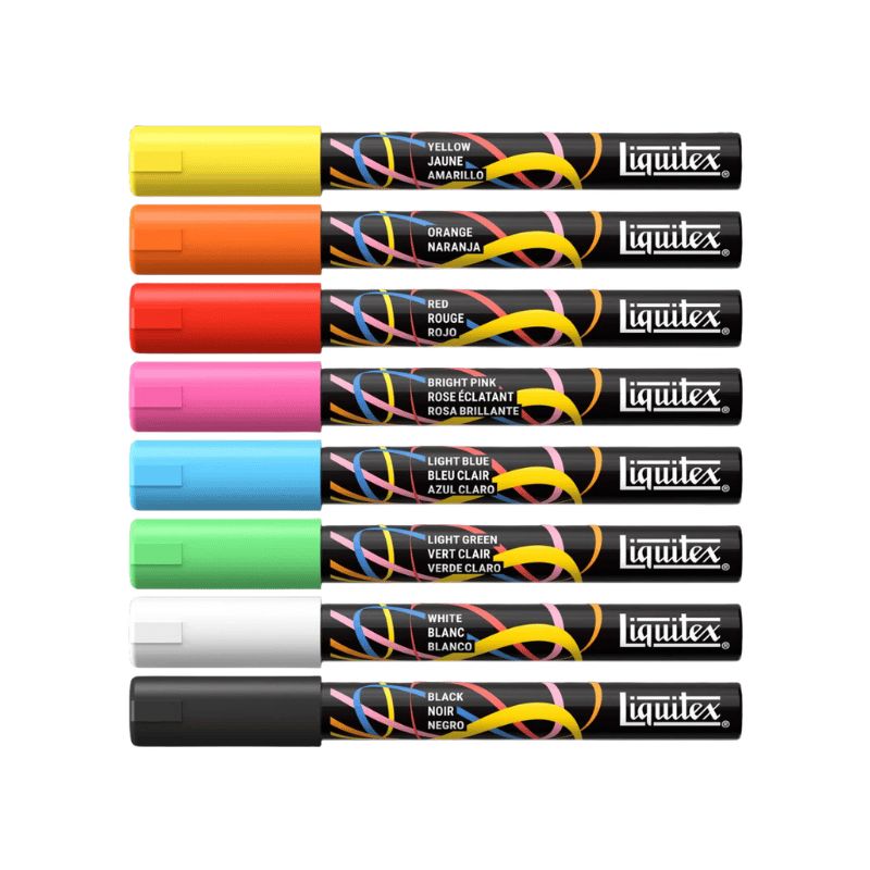 Set 8 marqueurs peinture acrylique Liquitex 2mm - Essentiel