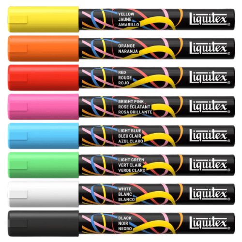 Set 8 marqueurs peinture acrylique Liquitex 2mm - Essentiel