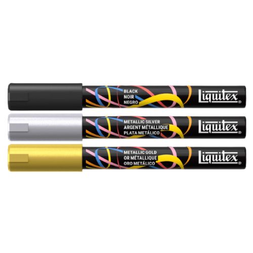 Set 3 marqueurs peinture acrylique Liquitex 2mm - Accent