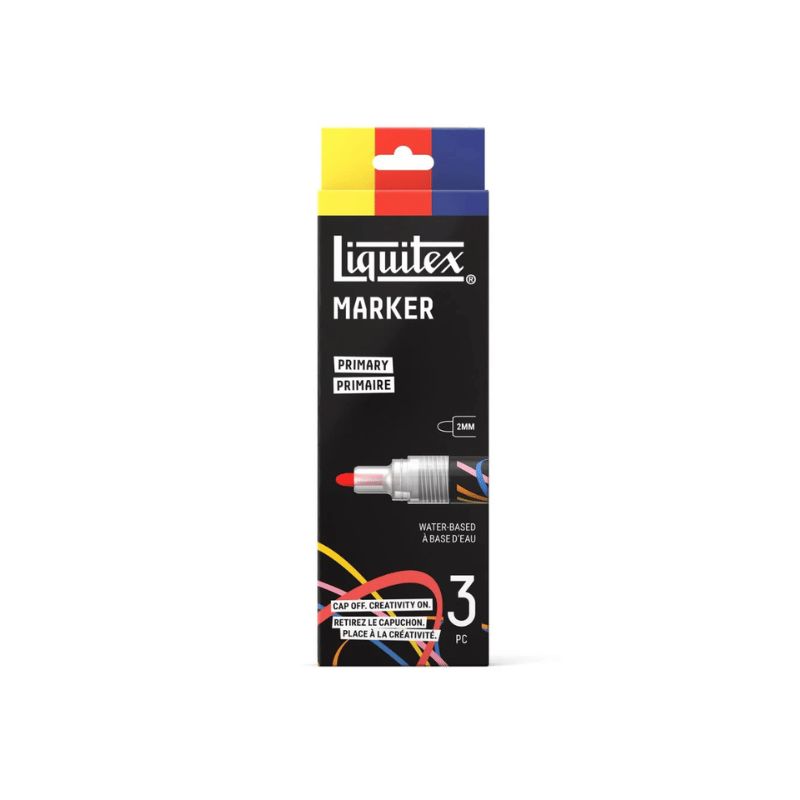 Set 3 marqueurs acrylique Liquitex - Primaire