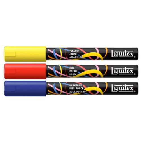 Set 3 marqueurs peinture acrylique Liquitex 2mm - Primaire