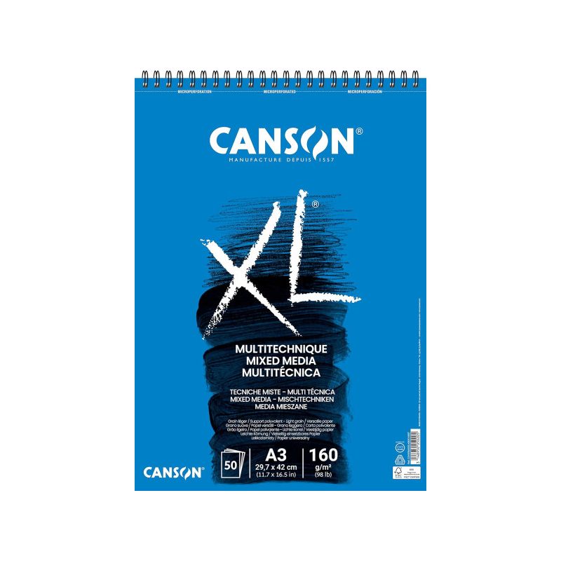 Bloc multi-technique 160gr CANSON XL Mix media