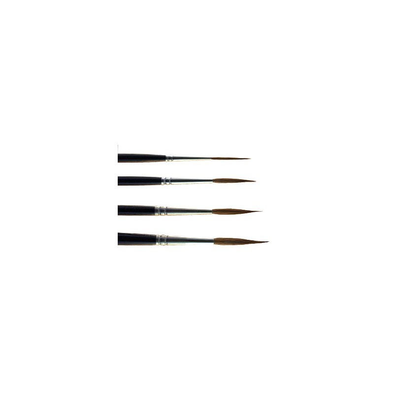 Brosse Martre Kolinsky pure peinture à l'huile, pinceaux pour peinture à l'huile, acrylique