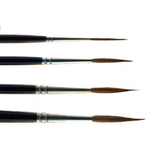 Brosse Martre Kolinsky pure, "pointe dessinateur" - série 225FP - Léonard