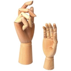 Main mannequin articulée en bois - Manet