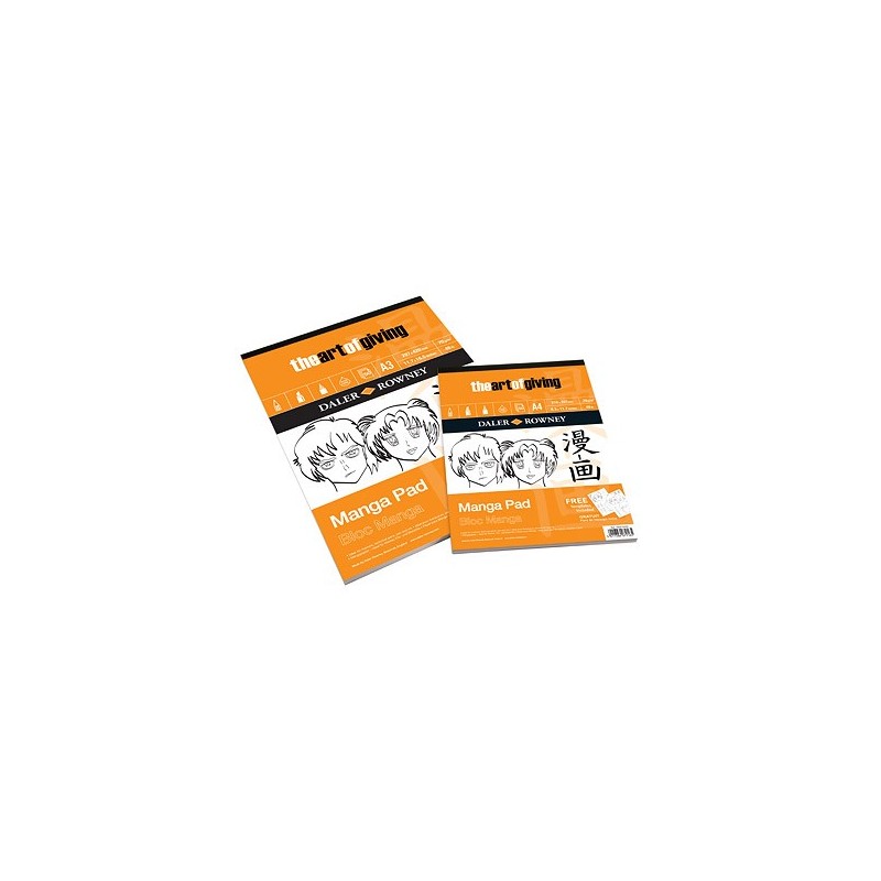 Bloc dessin Manga Daler Rowney de 50 feuilles 70 gr