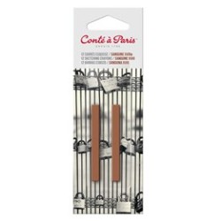 Carrés esquisse Sanguine Conté, set de 2 carré sanguine