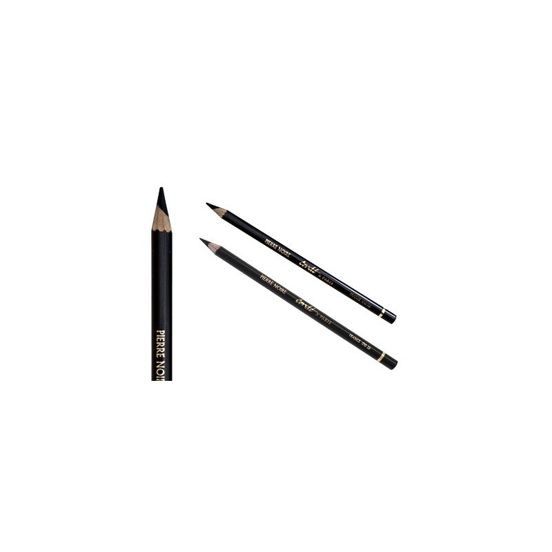 2 crayons "Pierre noire" HB et 2B Conté, set de 2 crayons pierre noire