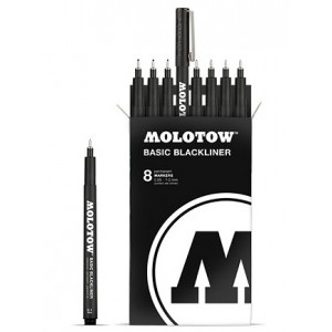 Pochette de feutres Basic Blackliner - Molotow