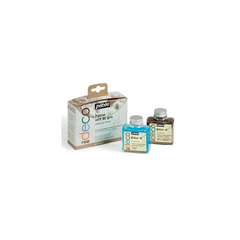 Kit patine vert de gris pour oxydation bronze et cuivre