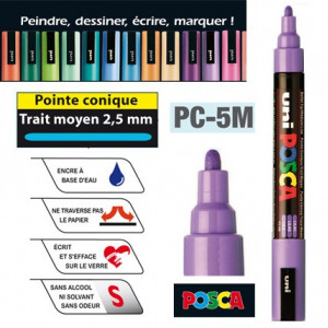 Marqueur POSCA PC-5M, pointe conique 2,5 mm