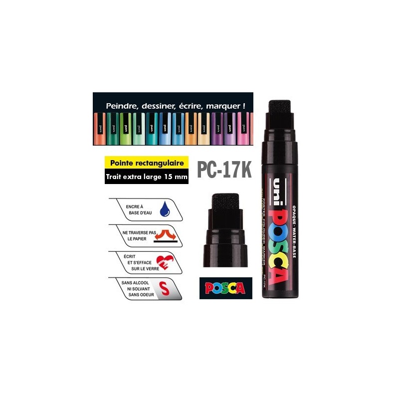 POSCA PC-17K, marqueur pointe large. Trait Extra large 15 mm
