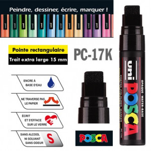 POSCA PC-5M, marqueur pointe conique. Trait moyen : 2,5 mm - Creastore