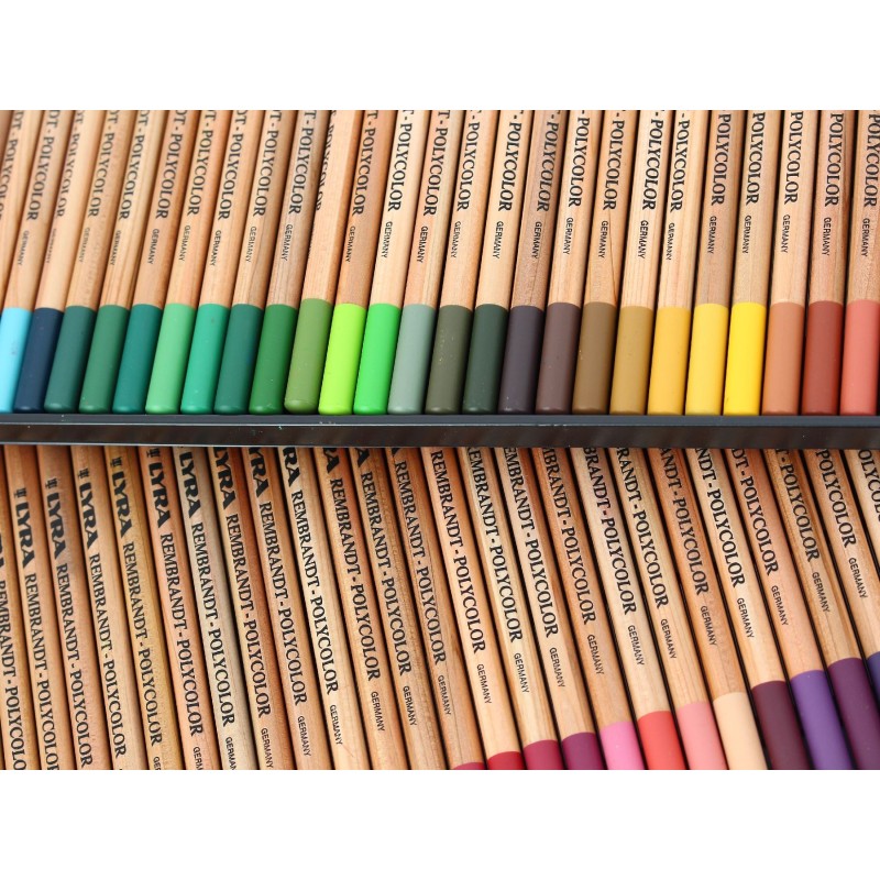 Boîte de crayons de couleurs Rembrandt Polycolor de Lyra, qualité professionnelle