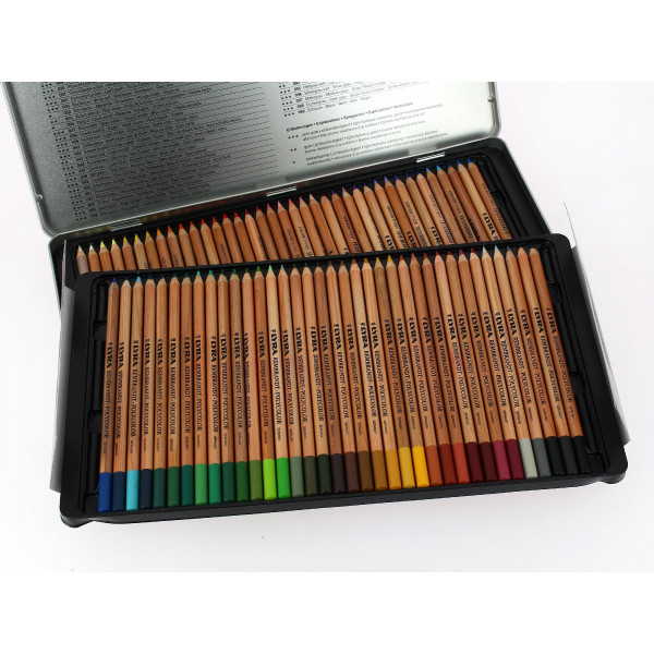 Set 12 pastels tons bruns couleurs assorties en boîte carton LYRA 