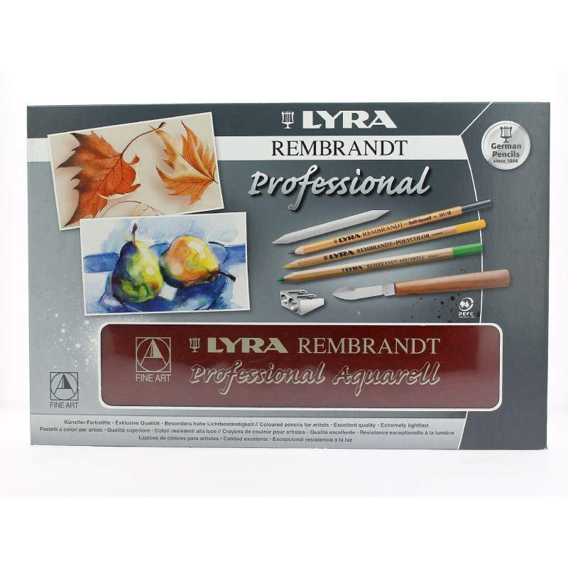 Coffret de crayons de couleurs Rembrandt Aquarell, crayons aquarellables 