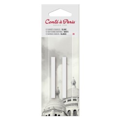 Carrés esquisse blanc Conté, set de 2 carré blanc