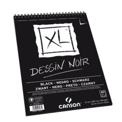 Bloc Canson XL noir, papier à dessin