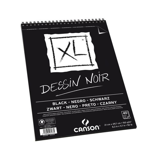 Bloc de papier noir CANSON XL