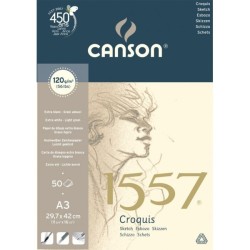 Bloc Canson 1557 papier à croquis et esquisse