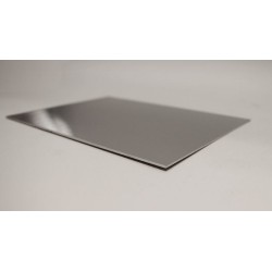 Plaque de zinc polie