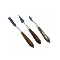 3 couteaux pour peinture acrylique et huile